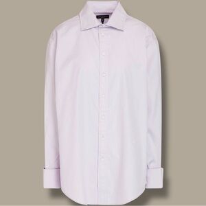 NWT Rag & Bone ‘Diana’ Cotton-Poplin Button-Down Shirt in “Lavender” Size Small